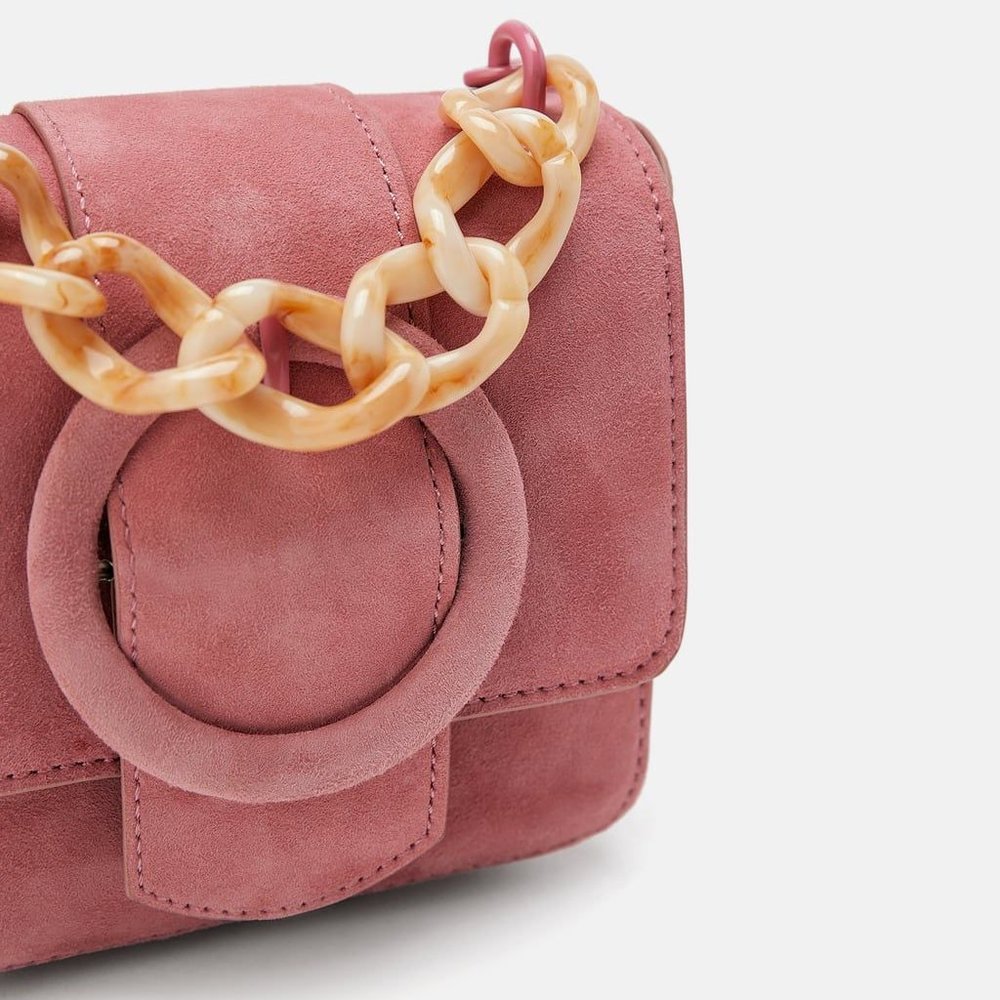 ZARA MINI LEATHER BAG TORTOISESHELL STRAP